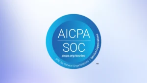 Logo of AICPA SOC 2 Certification, indicating Embrace.ai's compliance with rigorous data privacy and security standards.